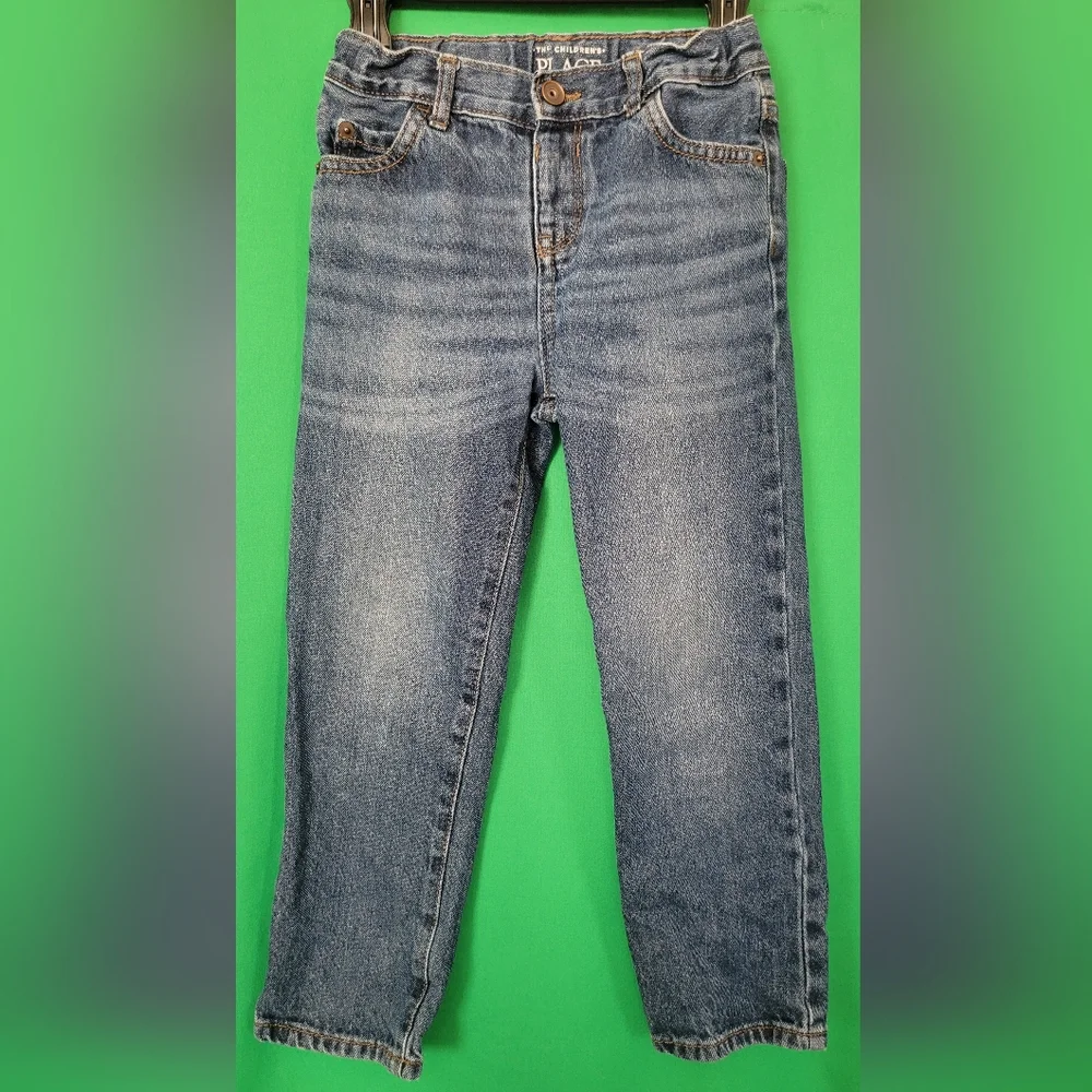 The Children's Place 5T Straight Leg Jeans Boys Indigo Medium Wash 5 Denim Pants
